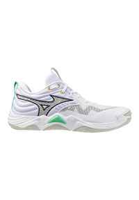 Buty halowe Mizuno Wave Momentum Elite. Kolor: czarny, biały, wielokolorowy. Model: Mizuno Wave. Sport: siatkówka #1