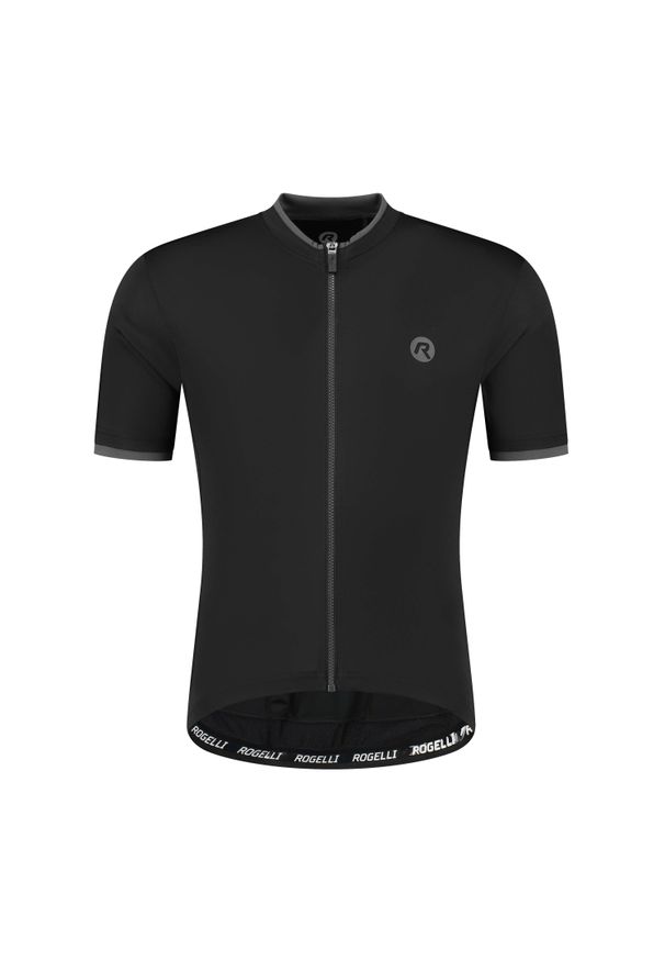 ROGELLI - Koszulka rowerowa męska Rogelli Essential. Kolor: wielokolorowy, czarny, szary. Długość rękawa: krótki rękaw. Długość: krótkie. Sport: kolarstwo