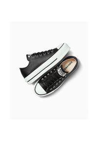 Trampki Converse Ctas Lift Clean Ox, Kobiety. Kolor: czarny. Materiał: skóra, materiał
