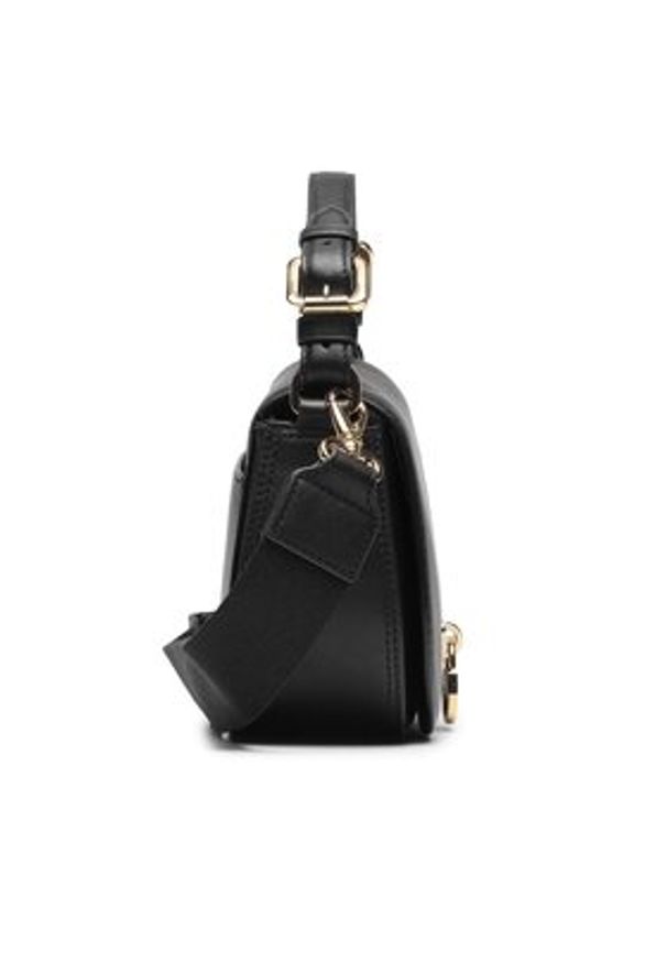 Lauren Ralph Lauren Torebka 431915354001 Czarny. Kolor: czarny. Materiał: skórzane