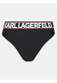 Karl Lagerfeld - KARL LAGERFELD Dół od bikini 240W2222 Czarny. Kolor: czarny. Materiał: syntetyk