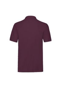 FRUIT OF THE LOOM - Męska Koszulka Polo Premium. Typ kołnierza: polo. Kolor: czerwony, wielokolorowy, brązowy