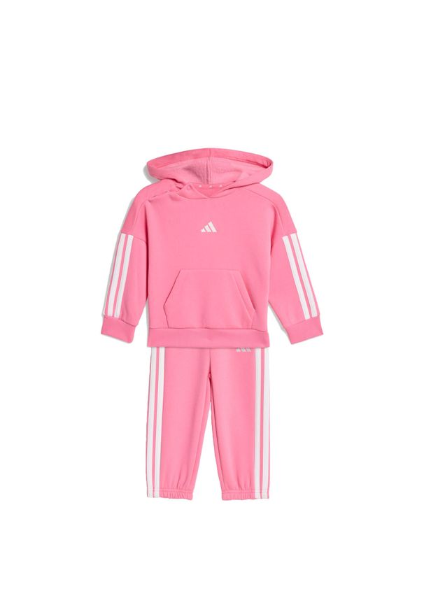 Adidas - Zestaw Essentials Joggers Kids. Okazja: na uczelnię. Kolor: różowy, wielokolorowy, biały. Materiał: dresówka, materiał. Styl: młodzieżowy, sportowy