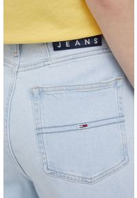 Tommy Jeans jeansy BF6113 damskie high waist. Stan: podwyższony. Kolor: niebieski