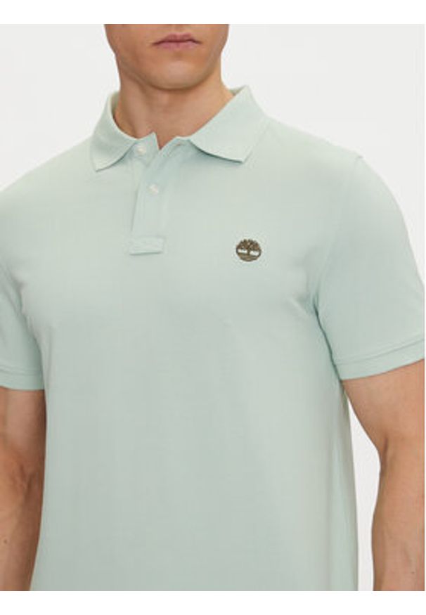 Timberland Polo TB0A6VDP Zielony Regular Fit. Typ kołnierza: polo. Kolor: zielony. Materiał: bawełna
