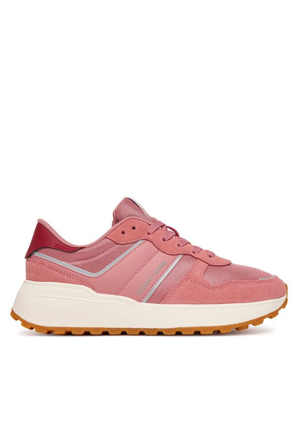 Sneakersy Tommy Jeans. Kolor: różowy