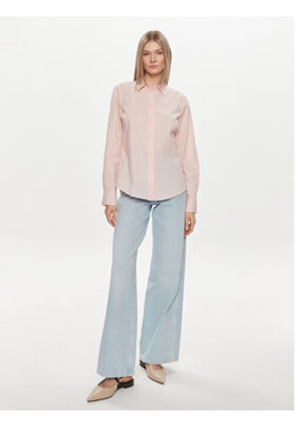 TOMMY HILFIGER - Tommy Hilfiger Koszula WW0WW43344 Różowy Regular Fit. Kolor: różowy. Materiał: bawełna