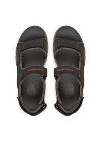 skechers - Skechers Sandały Tresmen-Garo 204105/BLK Czarny. Kolor: czarny. Materiał: skóra #6