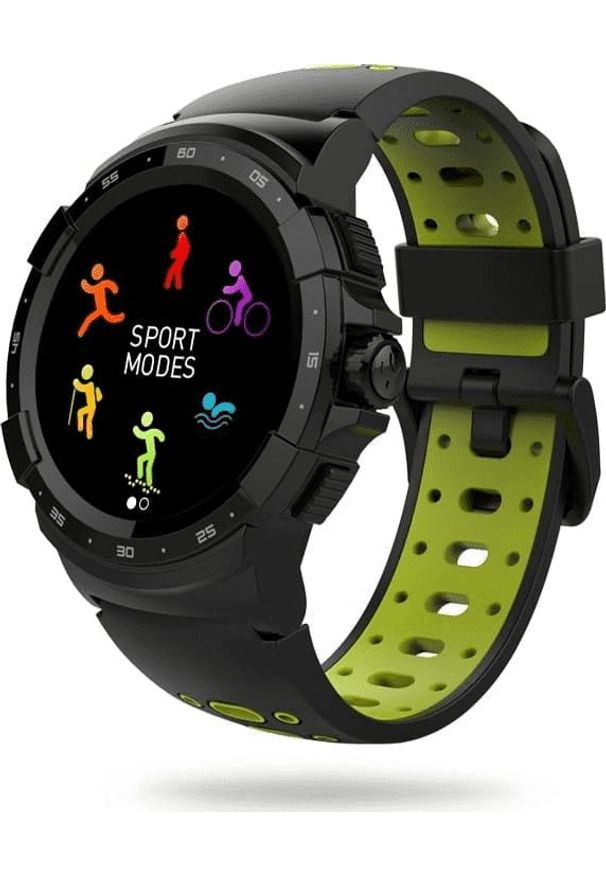 MYKRONOZ - Smartwatch MyKronoz ZeSport2 Czarno-zielony (001907260000). Rodzaj zegarka: smartwatch. Kolor: zielony, wielokolorowy, czarny