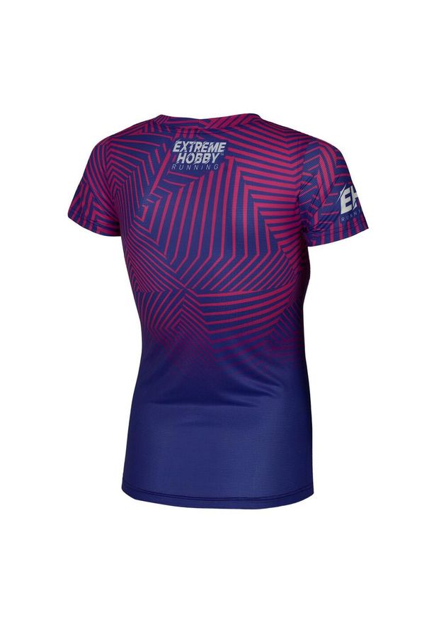 Koszulka do biegania damska z krótkim rękawem EXTREME HOBBY CALEIDOSCOPE. Kolor: fioletowy. Materiał: poliester, elastan. Długość rękawa: krótki rękaw. Długość: krótkie. Sport: bieganie, kolarstwo