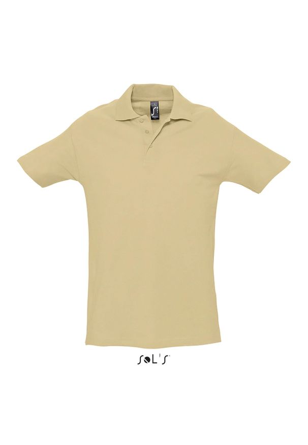 SOL'S - Polo Sol's Spring Ii. Typ kołnierza: polo. Kolor: wielokolorowy, beżowy, brązowy. Materiał: bawełna. Styl: elegancki