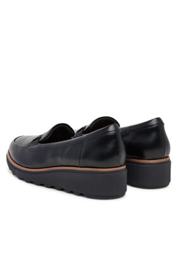 Clarks Półbuty Sharon Pace 26184342 Czarny. Kolor: czarny. Materiał: skóra