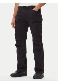 G-Star RAW - G-Star Raw Spodnie materiałowe 3D D26950-C106 Czarny Straight Fit. Kolor: czarny. Materiał: bawełna