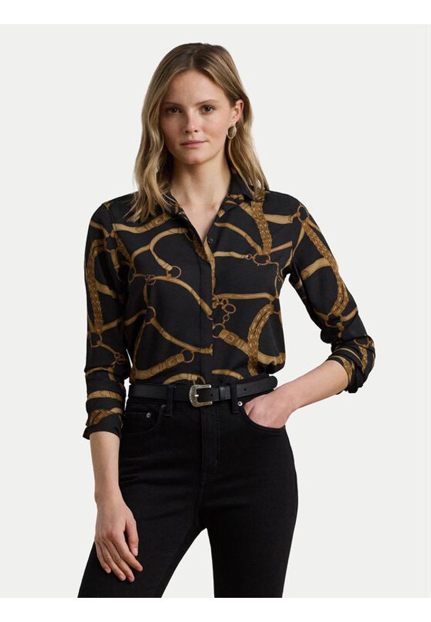 Lauren Ralph Lauren - LAUREN RALPH LAUREN Koszula 200970823001 Czarny Classic Fit. Kolor: czarny. Materiał: syntetyk