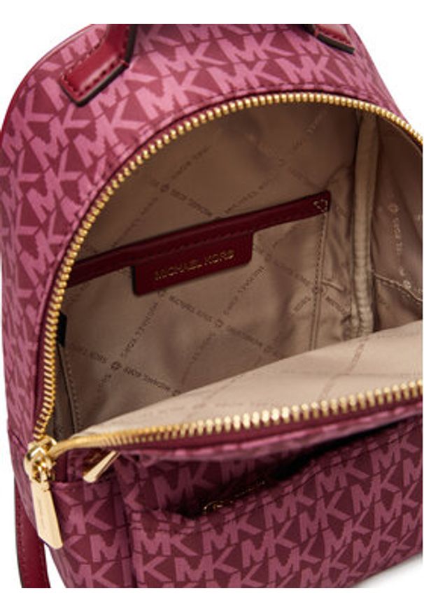 MICHAEL Michael Kors Plecak 30T5G3XB1U Bordowy. Kolor: czerwony. Materiał: skóra