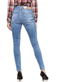 Wrangler - WRANGLER HIGH RISE SKINNY BEST BLUE W27HX794O. Stan: podwyższony #5