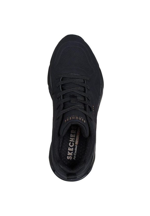 skechers - Adidasy Skechers Tres-air Uno - Ah -, Kobiety. Kolor: czarny. Materiał: materiał, syntetyk. Sport: turystyka piesza