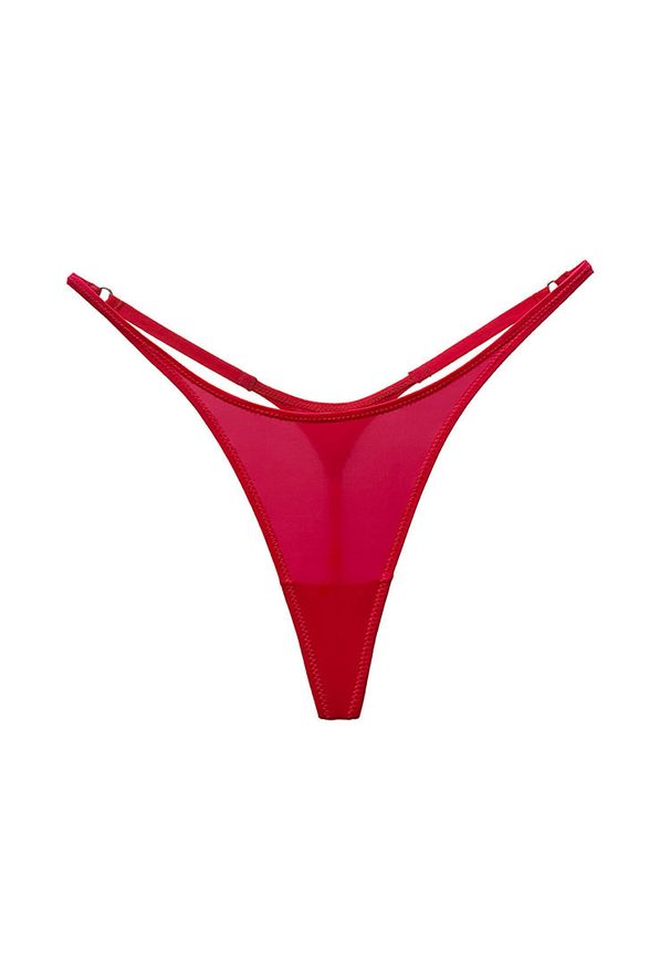 Intica - Stringi biodrówki z delikatnych materiałów niewidoczne pod ubraniem Viole. Kolor: czerwony. Materiał: materiał