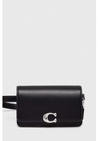 Coach nerka skórzana Bandit Belt Bag kolor czarny. Kolor: czarny. Materiał: skóra