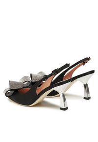 Pollini Sandały SA10077C1MTR0000 Czarny. Kolor: czarny. Materiał: materiał