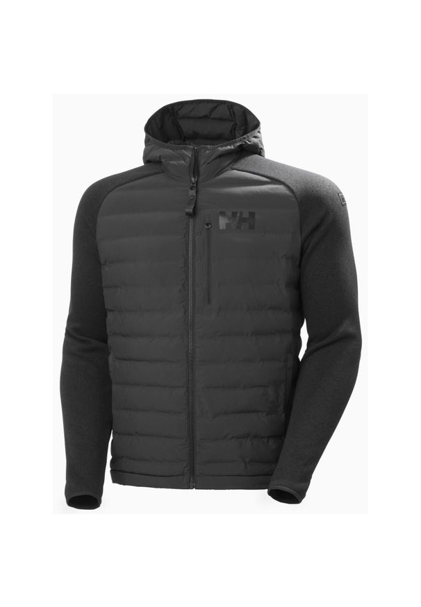 Kurtka puchowa Helly Hansen Arctic Ocean Hybrid. Kolor: wielokolorowy, czarny, brązowy. Materiał: puch