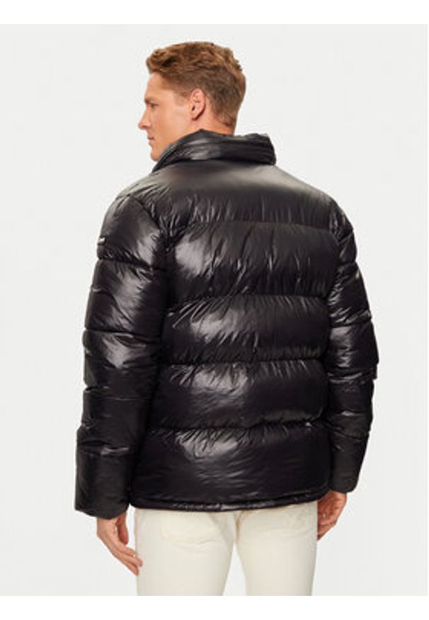 Schott NYC Kurtka zimowa COLUMBUSX Czarny Regular Fit. Kolor: czarny. Materiał: syntetyk. Sezon: zima