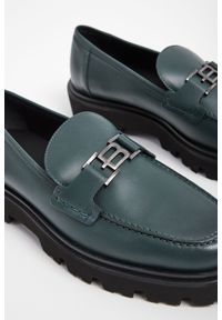 Baldinini - Półbuty męskie skórzane BALDININI. Zapięcie: klamry. Materiał: skóra. Wzór: aplikacja #4