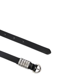 Pinko - PINKO Pasek Damski Saddle Belt H1,2 20252 PLT01 105479.A1AC Czarny. Kolor: czarny. Materiał: skóra #3