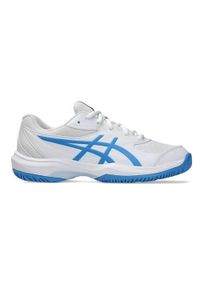 Buty do tenisa dla dzieci Asics Gel Game Gs. Kolor: wielokolorowy, niebieski. Materiał: materiał, syntetyk. Szerokość cholewki: normalna. Sport: tenis