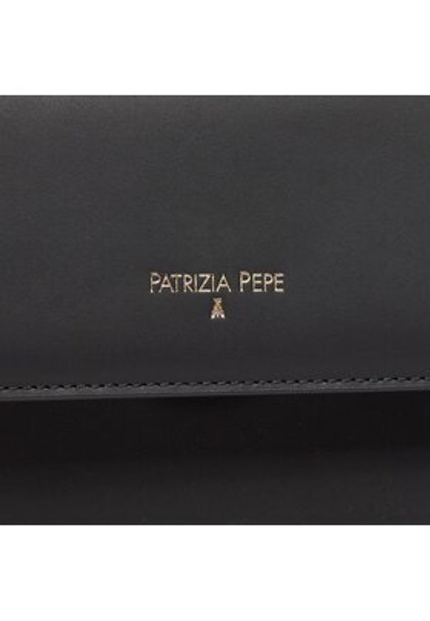 Patrizia Pepe Torebka 8B0072/L095-K103 Czarny. Kolor: czarny. Materiał: skórzane
