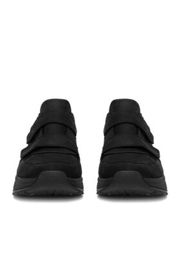 Rieker Półbuty 11051-00 Czarny. Kolor: czarny. Materiał: zamsz, skóra