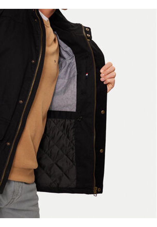 U.S. Polo Assn. Kurtka przejściowa MUP3598 Czarny Regular Fit. Typ kołnierza: polo. Kolor: czarny. Materiał: bawełna