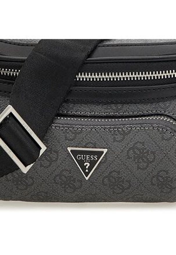 Guess Saszetka nerka Vezzola Smart HMEVZL P3231 Czarny. Kolor: czarny. Materiał: skóra