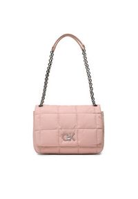 Calvin Klein Torebka Re-Lock Quilt Shoulder Bag Nyl K60K610639 Różowy. Kolor: różowy