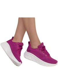 skechers - Buty damskie SKECHERS Bobs B Flex Hi Flying Hi. Kolor: biały, różowy, wielokolorowy. Model: Skechers Sport. Sport: turystyka piesza
