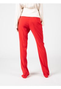 Pinko Spodnie "Sermiento" | 100549 7624 | Kobieta | Czerwony. Stan: podwyższony. Kolor: czerwony. Materiał: poliester, elastan. Wzór: gładki. Styl: elegancki, retro #5