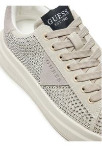 Guess Sneakersy FLPELB SUE12 Beżowy. Kolor: beżowy. Materiał: zamsz, skóra