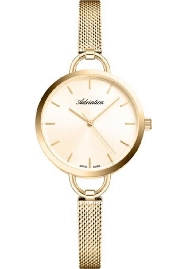Zegarek Adriatica Zegarek damski Adriatica A3794.1111Q złoty. Kolor: złoty