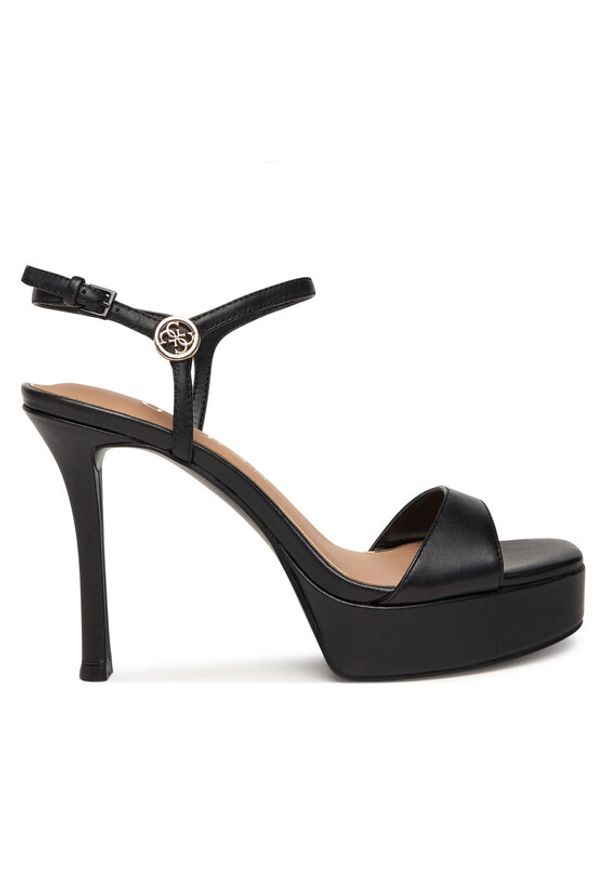 Guess Sandały FLPHEN LEA03 Czarny. Kolor: czarny. Materiał: skóra