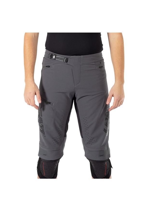 Spodenki rowerowe LEATT Shorts MTB Gravity 4.0. Kolor: szary. Sport: kolarstwo