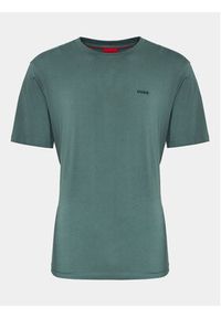 Hugo T-Shirt Dero222 50466158 Zielony Regular Fit. Kolor: zielony. Materiał: bawełna