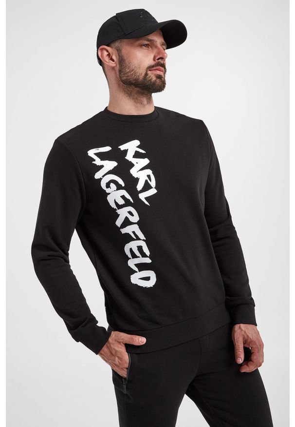 Karl Lagerfeld - Bluza KARL LAGERFELD. Długość rękawa: długi rękaw. Długość: długie. Wzór: nadruk