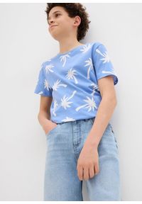 bonprix - Szorty dżinsowe ze stretchem, Loose Fit. Kolor: niebieski