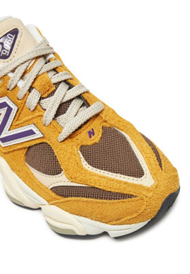New Balance Sneakersy U9060SRB Żółty. Kolor: żółty. Materiał: skóra, zamsz