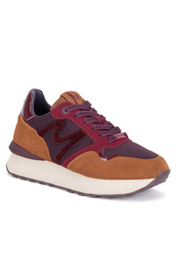 MEXX Sneakersy MI001009643W-01 Bordowy. Kolor: czerwony. Materiał: skóra