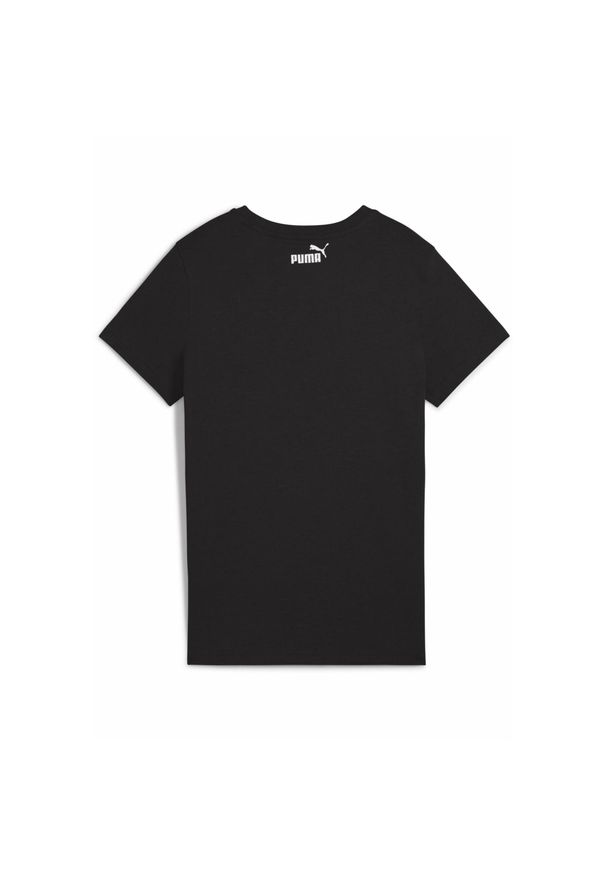 Puma - Damska koszulka PUMA SPORT z grafiką PUMA Black. Kolor: czarny. Materiał: guma. Wzór: nadruk