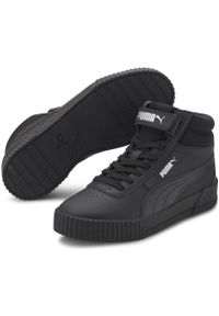 Buty do chodzenia damskie Puma CARINA MID. Kolor: czarny. Materiał: materiał, syntetyk. Sport: turystyka piesza