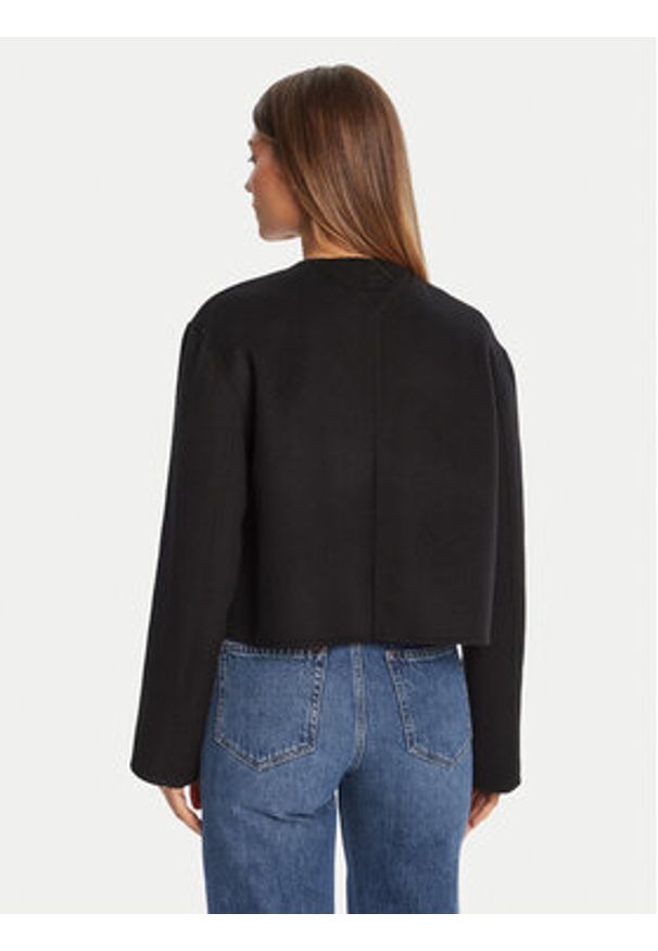 TOMMY HILFIGER - Tommy Hilfiger Kurtka przejściowa WW0WW47446 Czarny Regular Fit. Kolor: czarny. Materiał: syntetyk