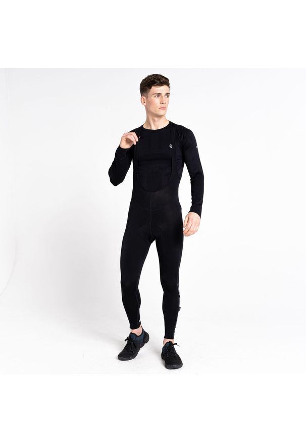 DARE 2B - Męskie spodnie rowerowe na szelkach Virtuous. Kolor: czarny, niebieski, wielokolorowy. Sport: kolarstwo