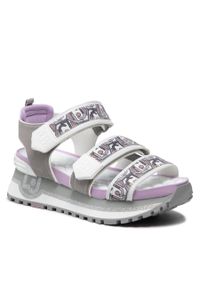 Sandały Liu Jo Maxi Wonder Sandal 7 BA2145 TX203 Lilac/Ciment S1664. Kolor: szary. Materiał: materiał #1